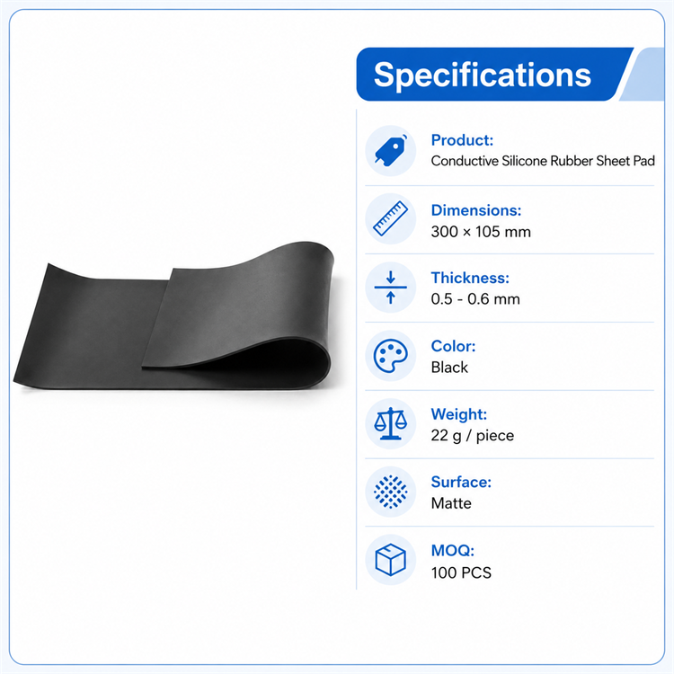 Standardized inspection and quality control process for bulk silicone electrode pad manufacturing