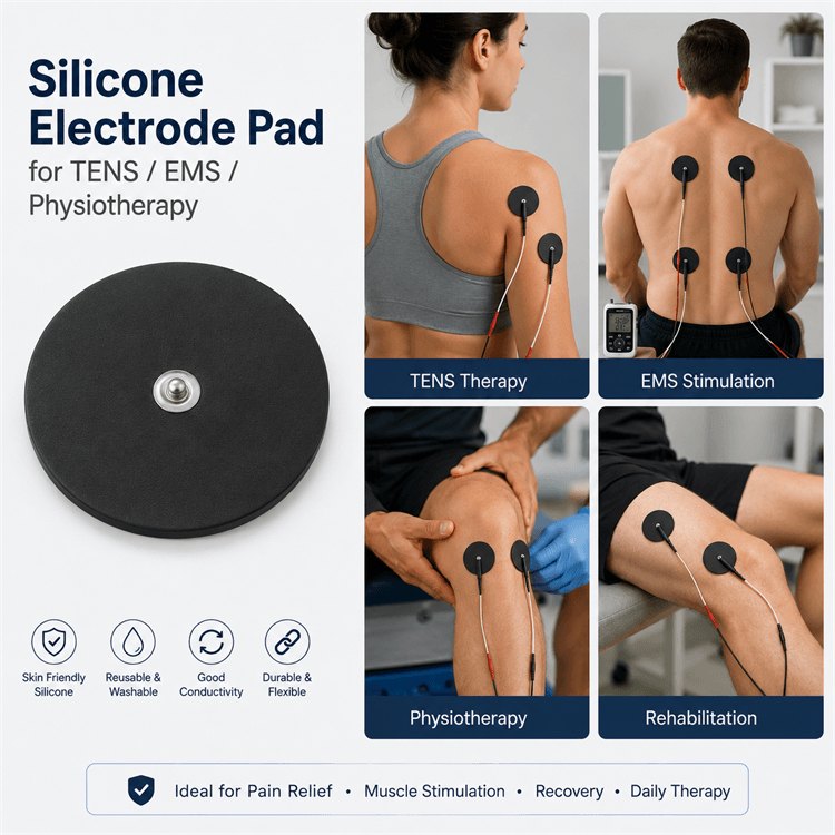 Step-by-step operation guide for TENS EMS electrode pads
