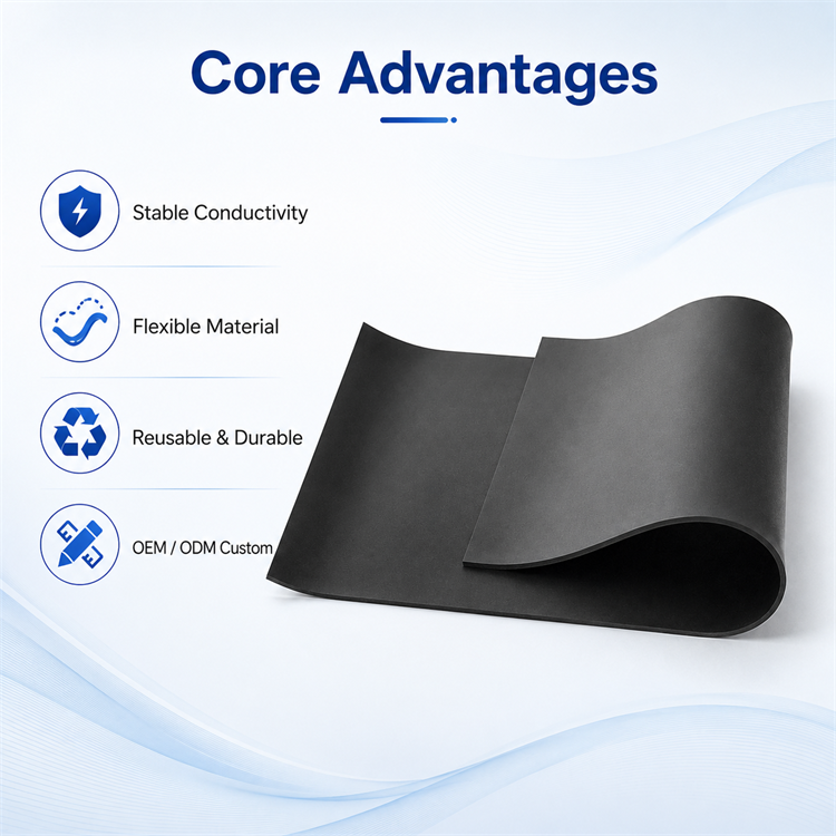 Demonstration of the flexible medical-grade silicone material adapting to physical bending