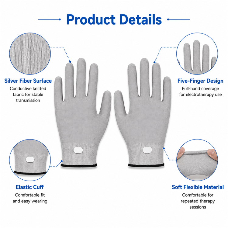 Application of conductive gloves in physical therapy and hand rehabilitation