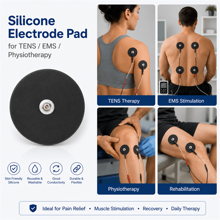 Operating guide for snap ECG silicone electrode pad