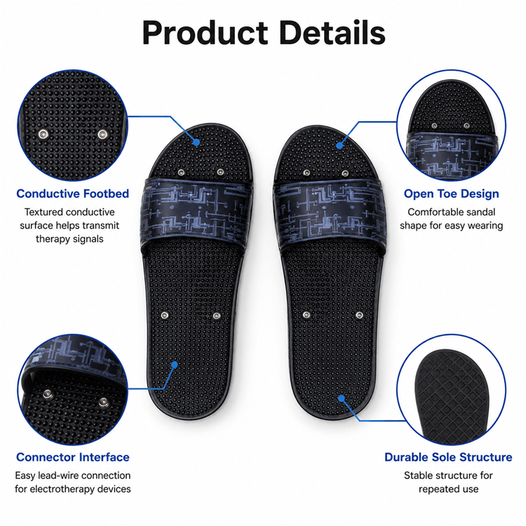 Application of EMS foot electrode shoes in rehabilitation and wellness clinics